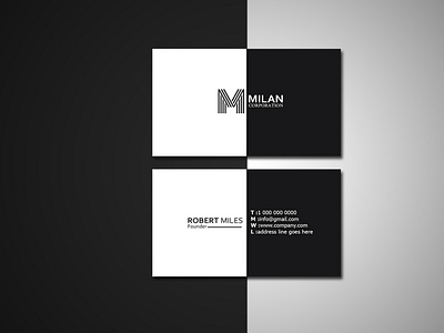 Professional Business Card black business card businesscard corporate business card namecard print professional business card