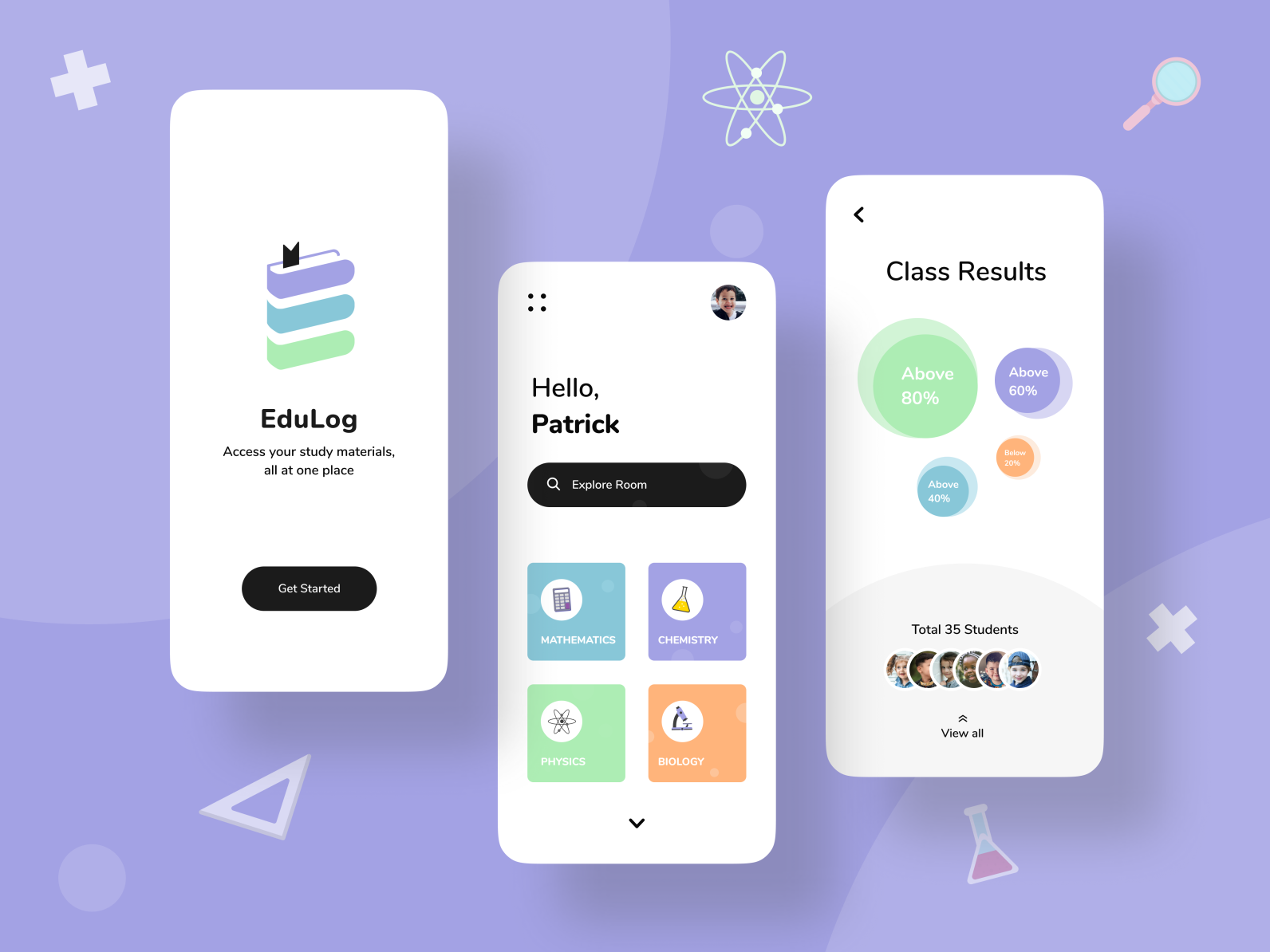EduLog - Student App Concept by Raksha S on Dribbble