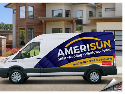 Amerisun branding logo design sacramento sacramento graphic design vehicle wrap design