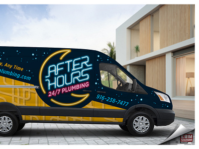 After Hours Plumbing branding sacramento sacramento graphic design vehicle wrap design