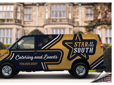 Star of The South branding sacramento sacramento graphic design vehicle wrap design