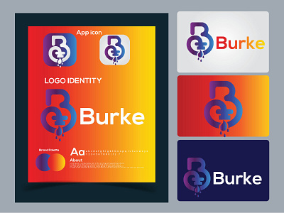 b letter mark logo | burke pumping logo design.