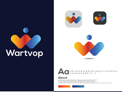 modern w logo design