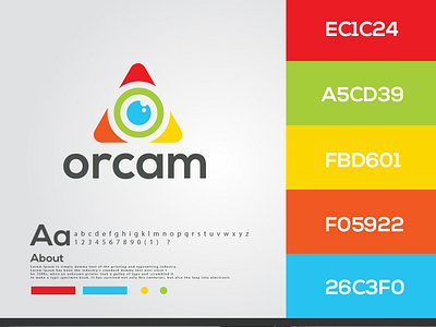 orcam modern logo | o letter mark  logo | orcam  logo design.