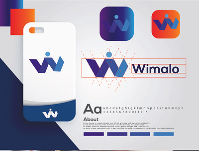 wimalo logo | w logo letter mark abstract logo brand identity branding colorful creative logo dribbble best shot eye catching logo designer logo designer for hire logo folio 2021 logo mark logo trends 2021 logos logoset logotype minimal modern logo w letter logo w letter logo design w logo