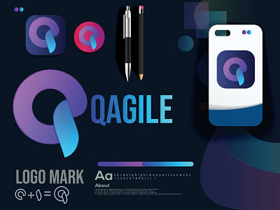 q modern letter logo | modern letter logo