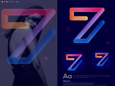 number 7 modern logo|Seven 7 logo|7 logo, Seven logo, Logos