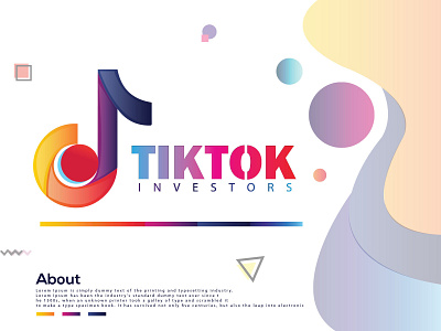 tiktok modern logo abstract logo brand design brand identity branding colorful creative logo eye catching gradient logo logo design logo design branding logo designer logo folio 2021 logo mark logo trends 2021 logos logotype minimal modern logo vector