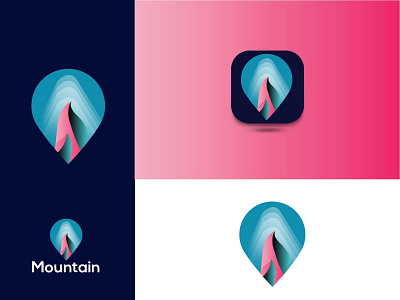 mountain logo| mountain modern logo