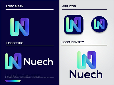 n letter logo design|n letter modern logo.