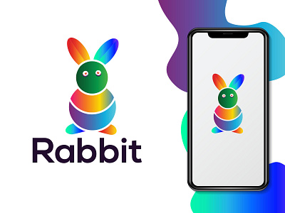 rabbit logo design |  modern logo