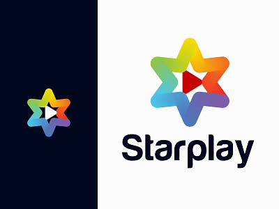 starplay  logo | modern logo | star logo | logos