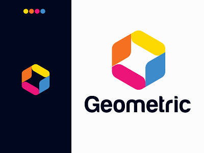 Geometric logo | logos 3d abstract logo brand identity branding colorful logo creative logo design eye catching geometric geometric logo graphic design illustration logo logo designer logodesign logos minimal minimal logo modern logo simple