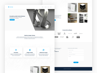Bluet Design agency blue design landing product ui ux web