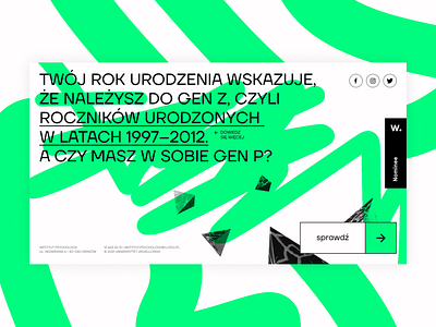 Instytut psychologii at Jagiellonian University recruitment page awwwards brush design graphic design interactive psychology recruitment typography ui university