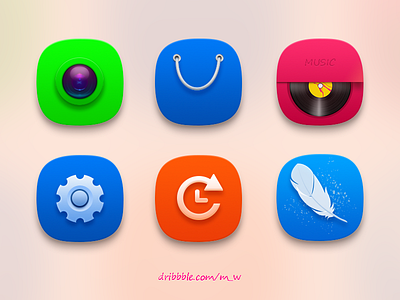 Icons backups cameras gui icon market music note setting theme