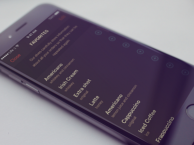 Coffee Concept concept ios