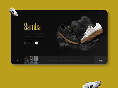 Adidas Samba Landing Page