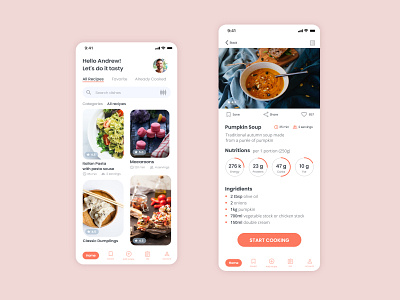 Cooking app • Recipe list