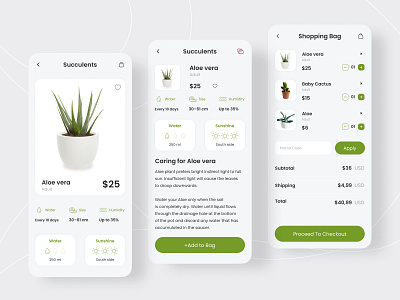 Concept app design • Plant Store "Greenery place"