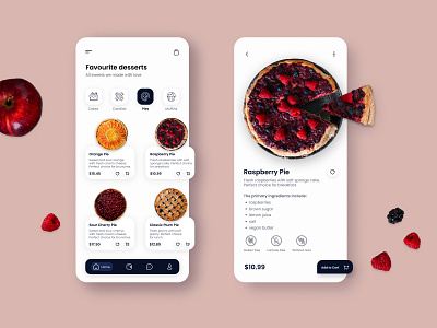 UX/UI Design Bakery Mobile App