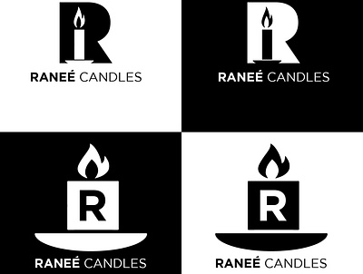 Ranee Candles logo art branding design graphic design illustration illustrator logo minimal vector