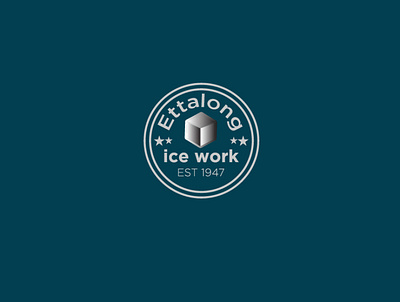 Ettalong ice logo art branding design graphic design icon illustrator logo minimal typography vector