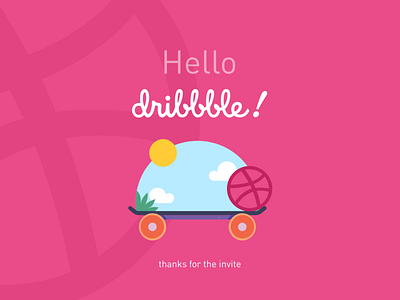 Hello dribbble! ;-) dribbble invitation hello dribbble