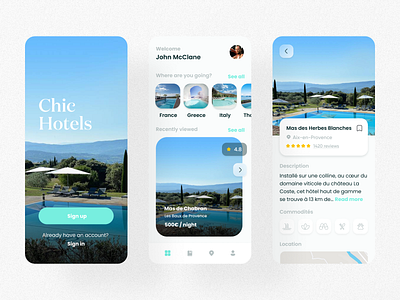 Chic Hotels app