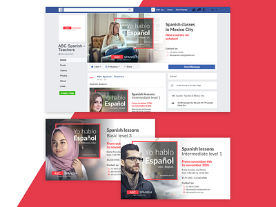 Yo hablo español - Campaign advertisement advertising classes design facebook facebook ad social media spanish