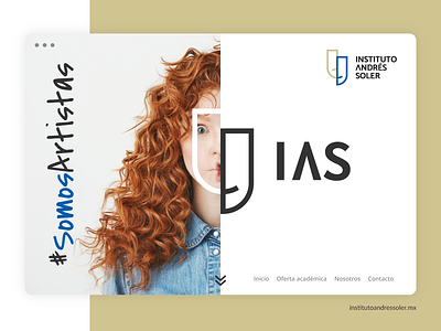 IAS - Website acting artist arts branding design dramatic school theater ui ux web website