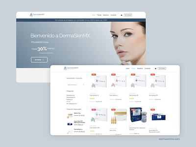 DermaSkinMX - Website advertising beauty branding cosmetics design e comerce make up ui ux web website