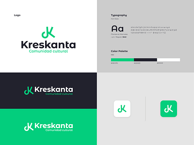 Kreskanta (Comunidad cultural) - Logo branding design icon logo typography vector
