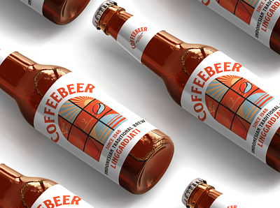 COFFEEBEER bottle design brand identity coffee design illustration lebel design packaging product design retro vintage