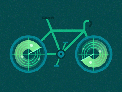 Radar Bike animation bike gif hazard ibm idea radar sensor smarter cities transport