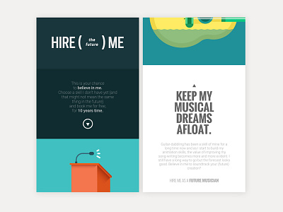 HIRE (the future) ME 2 animation dandad design gif graphic design mobile new blood web design website wetransfer