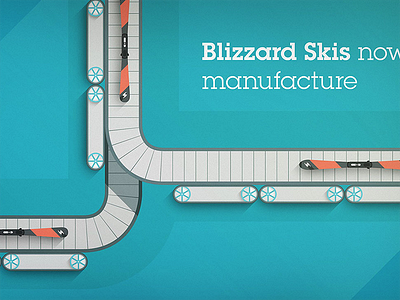 Blizzard Skis Made With IBM animation blizzard ibm illustration made with ibm ski production skiing