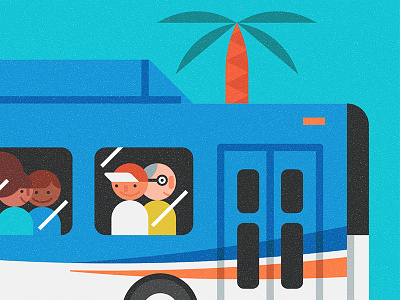 Orange County Transportation Authority bus california illustration los angeles nurture digital octa orange county transport