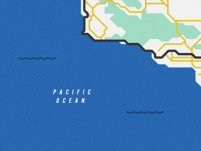 Pacific Surfliner Route Map california illustration map orange county pacific surfliner vector