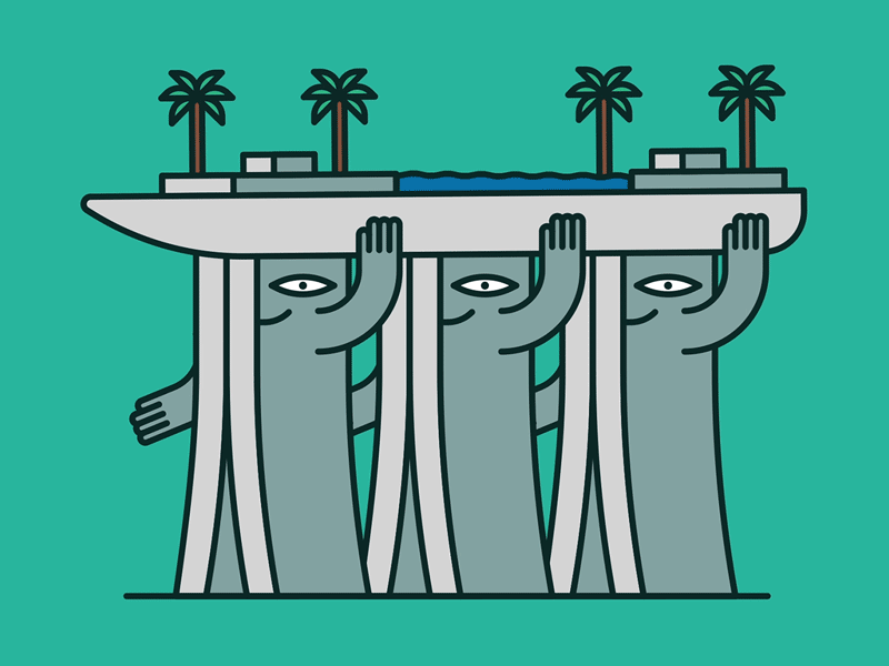 Marina Bay Sands by MWL on Dribbble