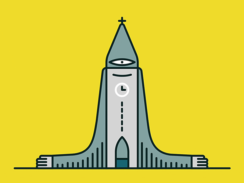 Hallgrímskirkja animation architecture behance character building church hallgrimskirkja hallgrímskirkja reykjavic reykjavíc