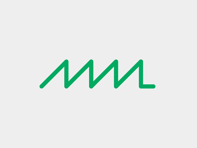 MWL logo animated gif green icon initials logo motion motion graphics mwl