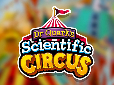 Scientific Circus by Dr Quark's Logo Design app branding design graphic design illustration logo logo design typography ui ux vector