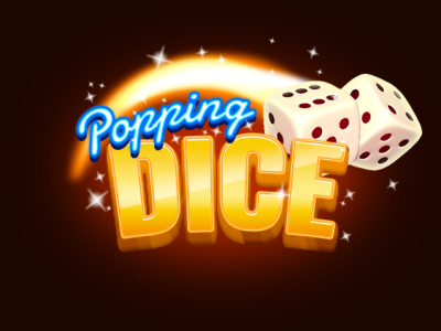 Popping DICE logo board game logo branding design dice logo game logo graphic design illustration logo logo design mobile app logo ui