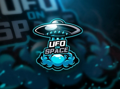 UFO Gaming Logo Design 3d animation branding graphic design logo motion graphics