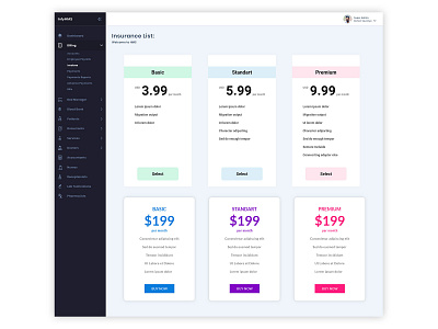 insurance design ui ux web