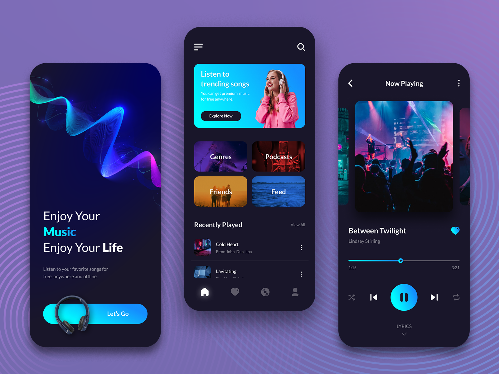 Music Player by InfyOm Technologies on Dribbble