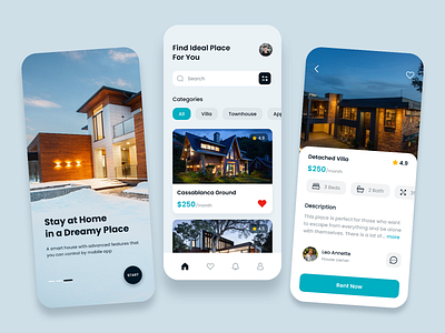 Find rent house appdesign appui design flat illustration mobileapp ui ui design ui ux uidesign ux web webui