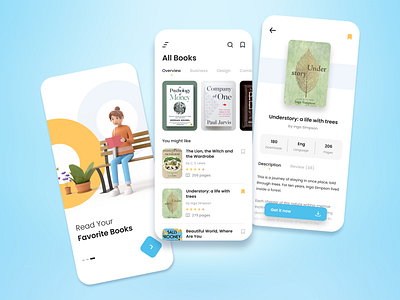 E-Book Store App Design appui book reading book store app book ui design e-books reading ui ui design ui ux ux