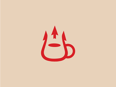 Devil's Cup coffee cup devil logo pitchfork sale
